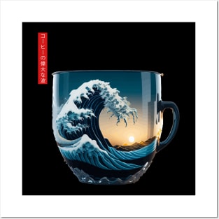 The Great Wave of Coffee Posters and Art